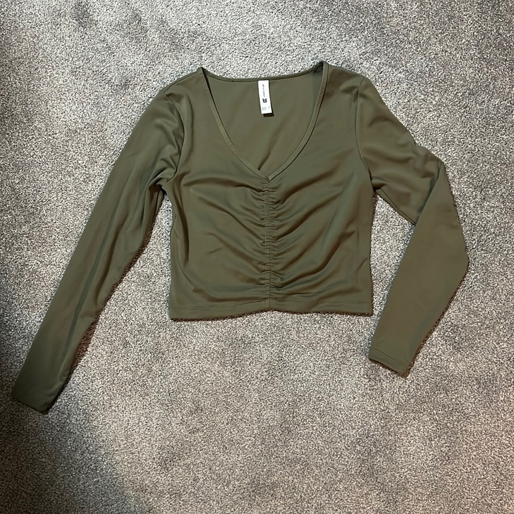 all in motion Cropped Athletic Long Sleeve Top